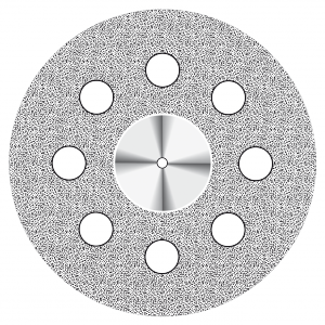 NTI Superflex 350 - алмазный сепарационный диск 19 мм / 0,15 мм / fine