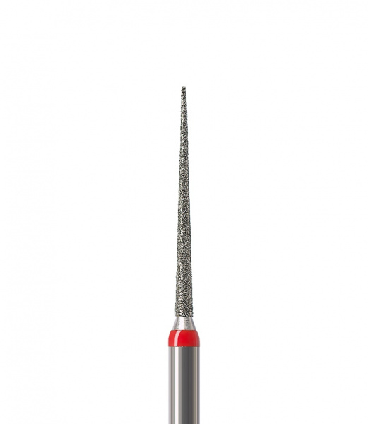 NTI 859L-010F-FG - алмазный бор для ТН, конус остроконечный, длинный
