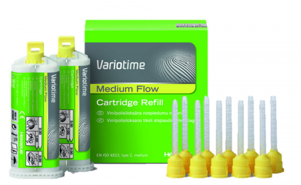 Heraeus Kulzer Variotime Medium Flow - А-силикон, корректура (2 * 50 мл)