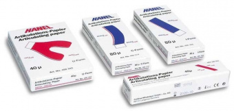 Coltene/Hanel артикуляционная бумага 80 мк, синяя (144 л)